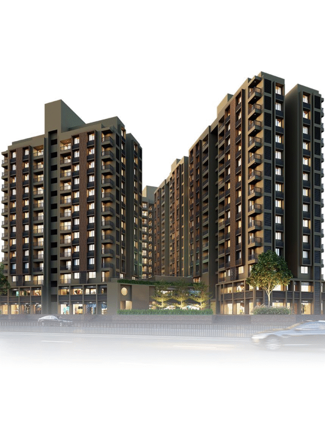 Modern high-rise residential building